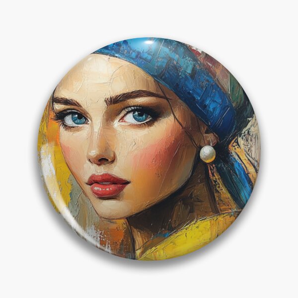 Item preview, Modern Girl with a Pearl Earring  Contemporary Art Reinterpretation designed and sold by daila70.