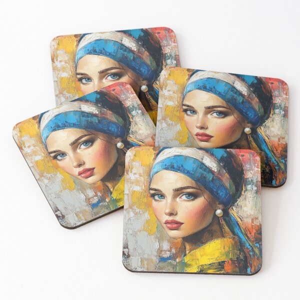 Item preview, Modern Girl with a Pearl Earring  Contemporary Art Reinterpretation designed and sold by daila70.