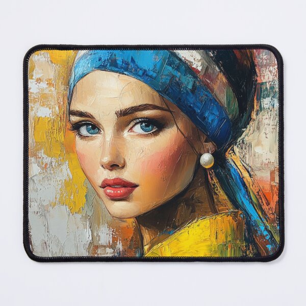 Item preview, Modern Girl with a Pearl Earring  Contemporary Art Reinterpretation designed and sold by daila70.