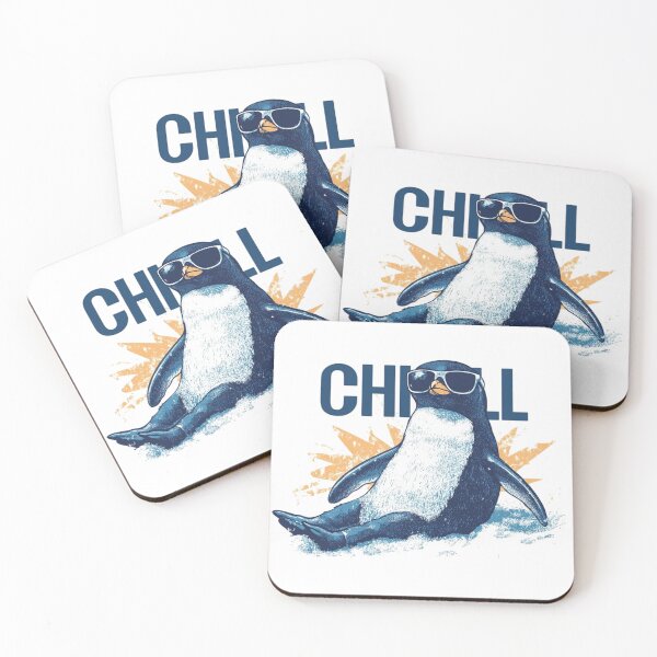 Item preview, CHILL Penguin Vibes - Retro Summer Cool designed and sold by SpendieSellers.