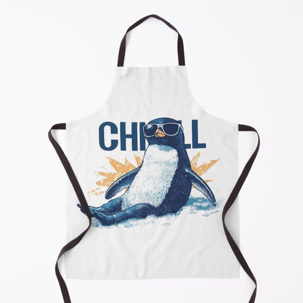 Item preview, CHILL Penguin Vibes - Retro Summer Cool designed and sold by SpendieSellers.