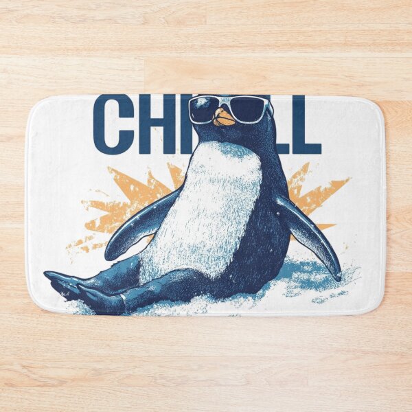 Item preview, CHILL Penguin Vibes - Retro Summer Cool designed and sold by SpendieSellers.