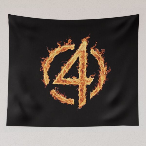 Item preview, Fantastic Four On fire designed and sold by ProjectNoah.