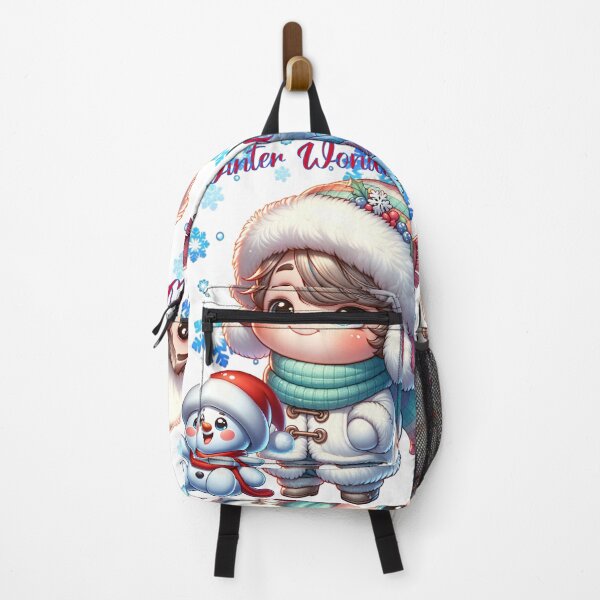 Item preview, Winter Wonderland! Little Girl and Snowman designed and sold by InkdGraphix.