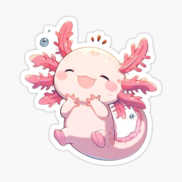 Item preview, Cute happy axolotl designed and sold by SMARTKIT  DESIGNAGENCY.
