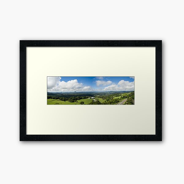 Glass House Mountains Framed Art Print
