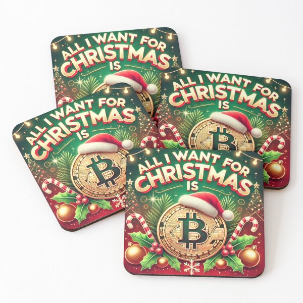 Item preview, All I Want for Christmas is Bitcoin - Festive Edition designed and sold by WooshiArt.