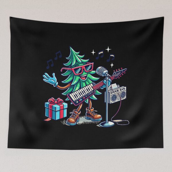 Item preview, Christmas Retro Christmas Tree Music designed and sold by LuminOrb.