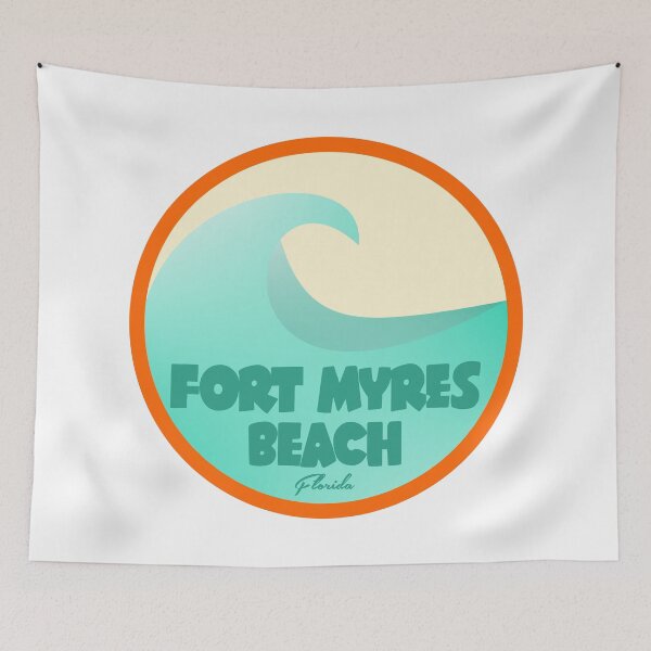 Item preview, Fort Myres Beach Florida Retro designed and sold by bivenart.