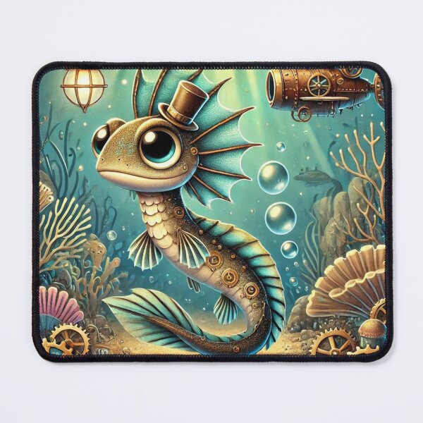 Item preview, Steampunk Lizardfish designed and sold by Sillytoe.