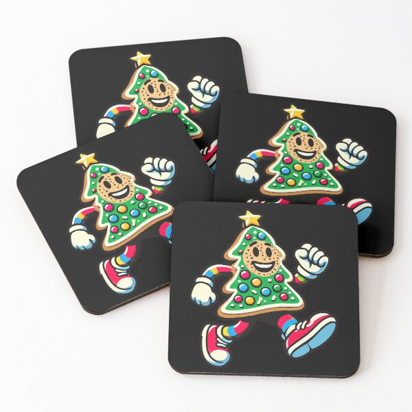 Item preview, Happy Gingerbread Tree Running designed and sold by LuminOrb.
