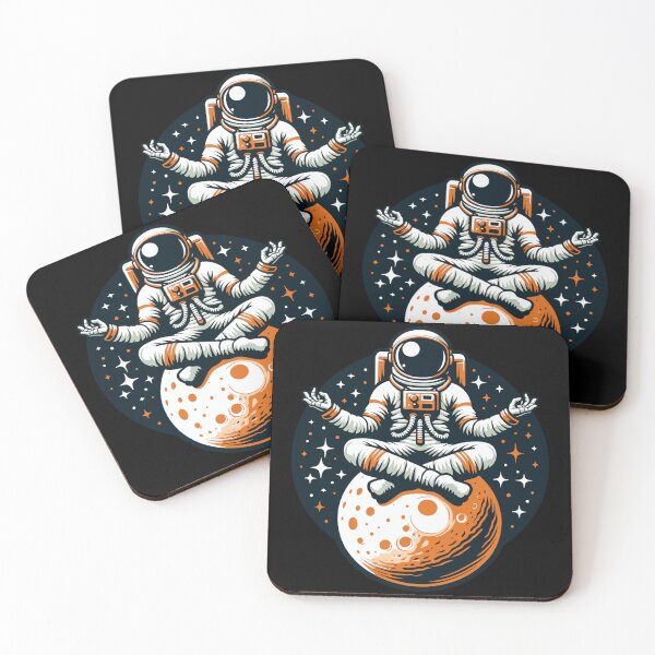 Item preview,  Cosmic Zen Astronaut: Meditating in Space designed and sold by DrawHandArt.