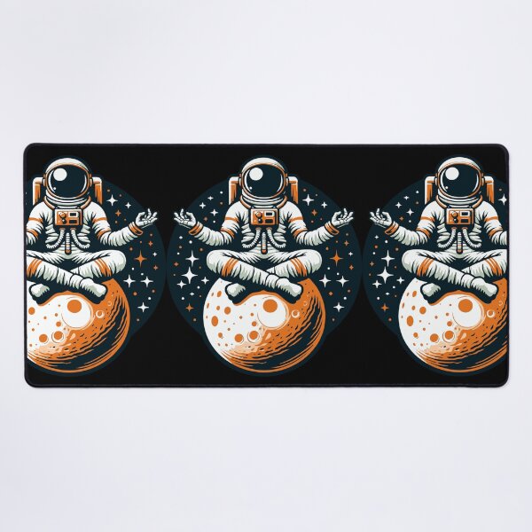 Item preview, Cosmic Zen Astronaut: Meditating in Space designed and sold by DrawHandArt.