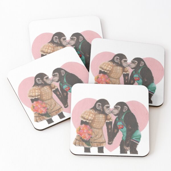 Item preview, Two monkeys in love  designed and sold by be-loo-ved.