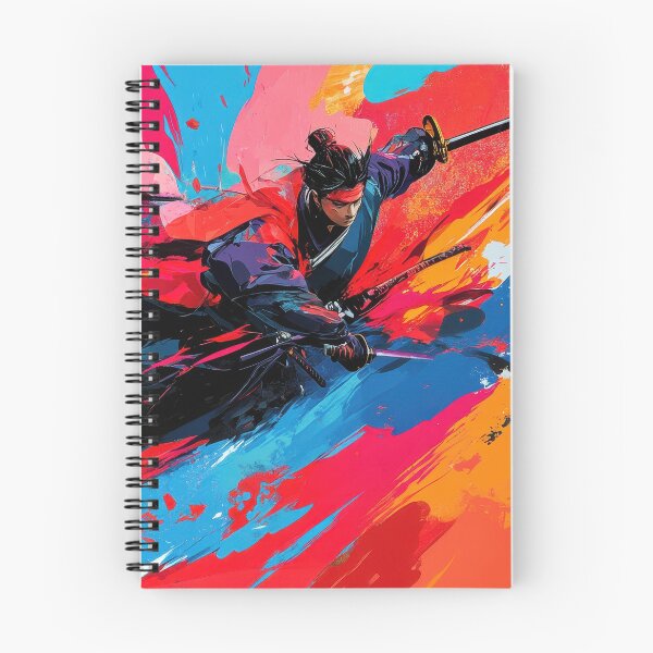 Artikelvorschau, Abstrakte mehrfarbige Darstellung eines Samurai entworfen und verkauft von Sergii Davydenko.
