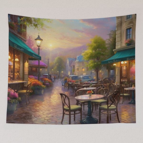 Item preview, Pastel Hues and Café Views in Spring designed and sold by BlareBlare.