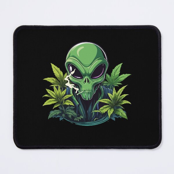 Item preview, Alien Smoking Weed Cannabis Lover Design designed and sold by DrawHandArt.