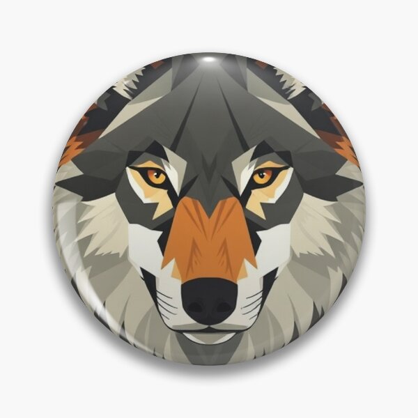Item preview, Geometric Wolf Face designed and sold by ItheMattI.