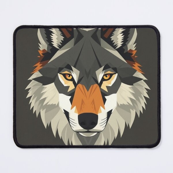Item preview, Geometric Wolf Face designed and sold by ItheMattI.