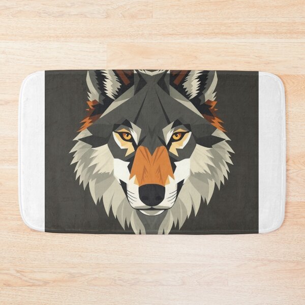 Item preview, Geometric Wolf Face designed and sold by ItheMattI.