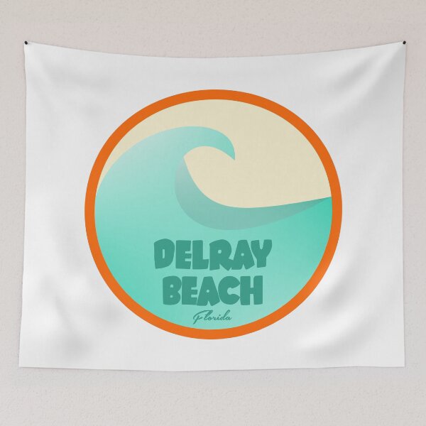 Item preview, Delray Beach Florida Retro designed and sold by bivenart.