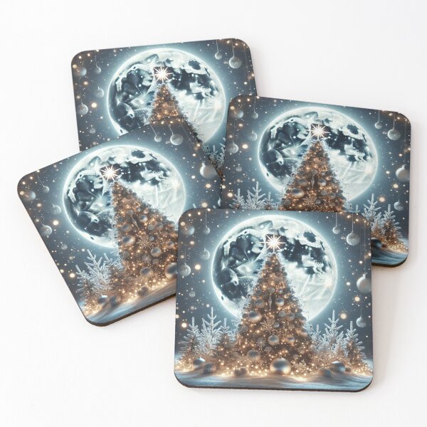 Item preview, Moonlit Christmas Tree - Christmas Elegance designed and sold by WooshiArt.