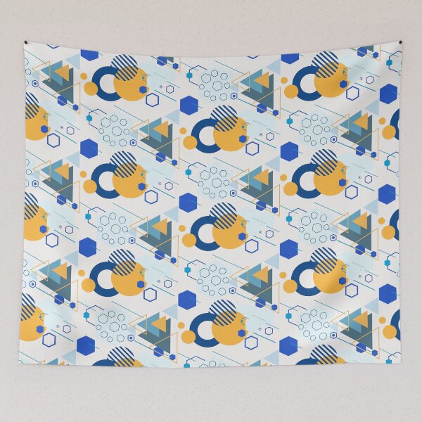 Item preview, A vibrant abstract design with a combination of bold geometric shapes. designed and sold by Wantanadesign.
