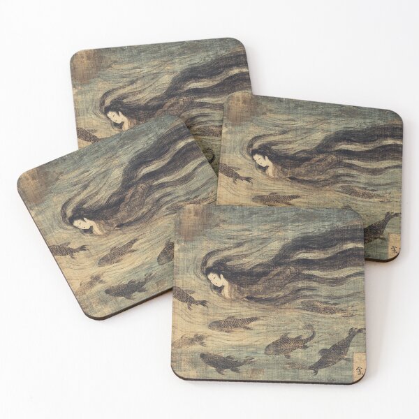Item preview, Hokusai-Ningyo (Mermaid) designed and sold by edisonnn.