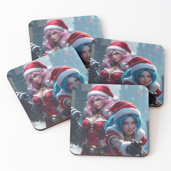 Item preview, Christmas Cyberpunk Sisters designed and sold by InkdGraphix.