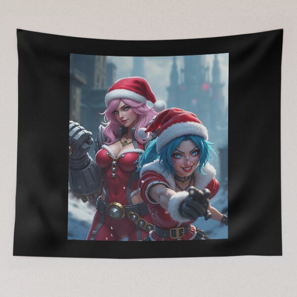 Item preview, Christmas Cyberpunk Sisters designed and sold by InkdGraphix.