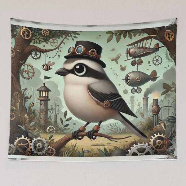 Item preview, Steampunk Loggerhead Shrike designed and sold by Sillytoe.