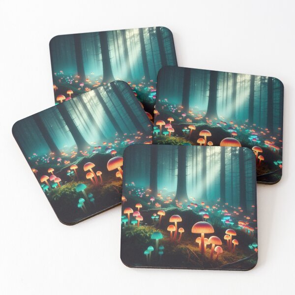Item preview, Hongos brillantes generados por IA designed and sold by AI-this-is-AI.