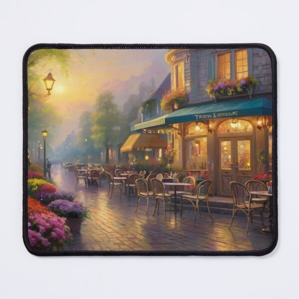 Item preview, Charming Café on a Blooming Street designed and sold by BlareBlare.