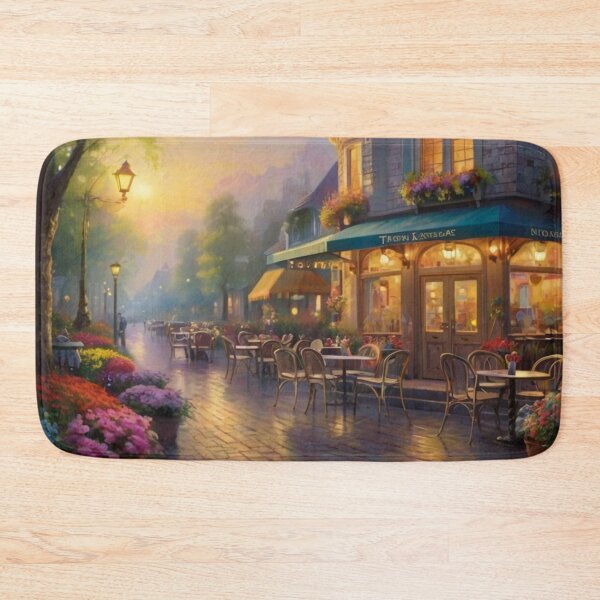 Item preview, Charming Café on a Blooming Street designed and sold by BlareBlare.