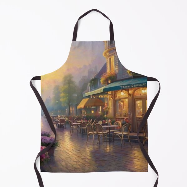 Item preview, Charming Café on a Blooming Street designed and sold by BlareBlare.
