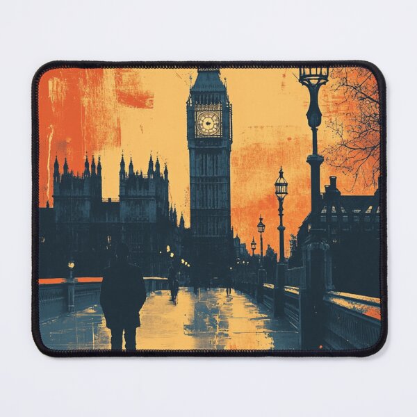 Item preview, London Bridge Sunset Painting Vintage Poster Art designed and sold by GrinGalore.