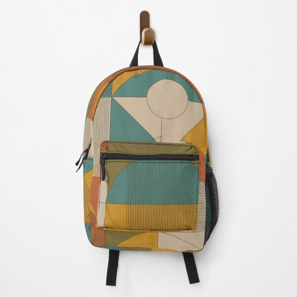 Item preview, Mid-Century Modern Geometric Design in Earthy Tones designed and sold by pnidesign.