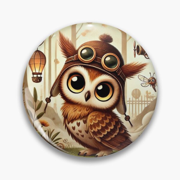 Item preview, Steampunk Long-Eared Owl designed and sold by Sillytoe.