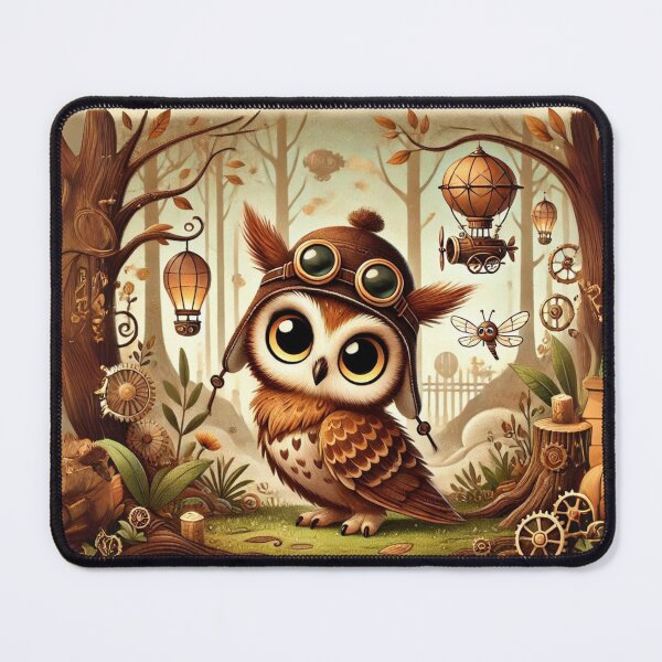 Item preview, Steampunk Long-Eared Owl designed and sold by Sillytoe.