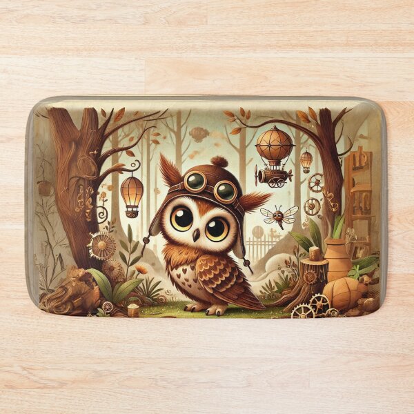 Item preview, Steampunk Long-Eared Owl designed and sold by Sillytoe.