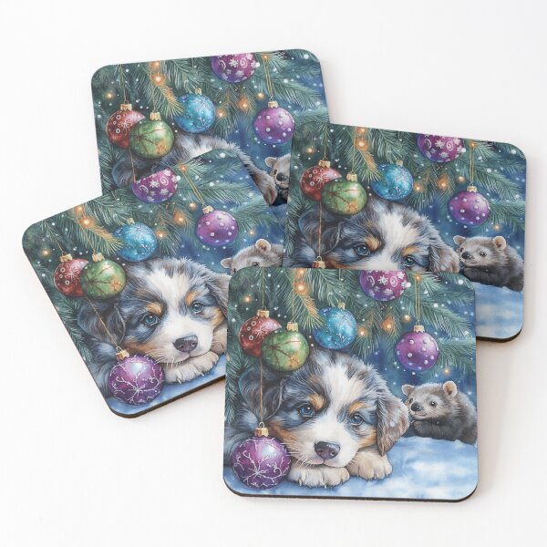 Item preview, Australian Shepherd And Wombat designed and sold by Nocturne  Paws.