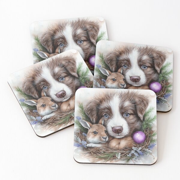 Item preview,  Australian Shepherd And Kangaroo designed and sold by Nocturne  Paws.