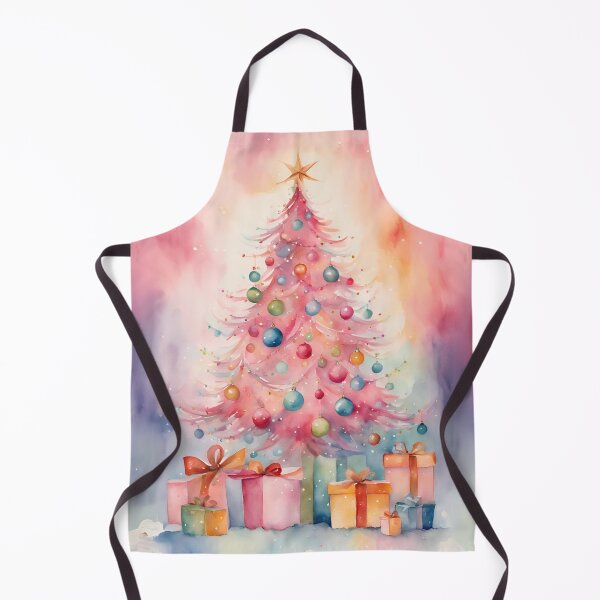 Item preview, Watercolor Pink Christmas tree designed and sold by All-About-Life.