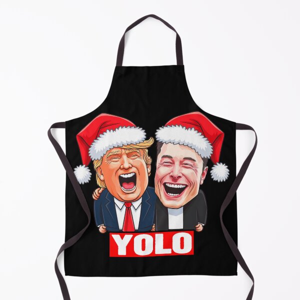 Item preview, YOLO Trump and Elon designed and sold by plushism.