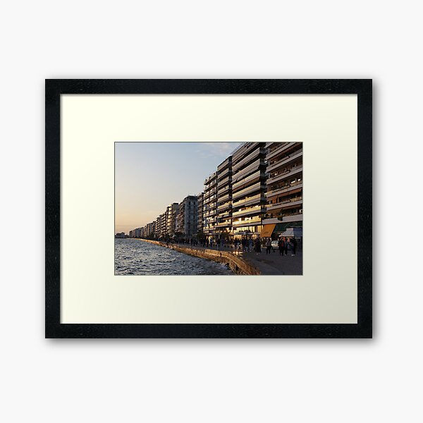 Thessaloniki Sunset - Greece Framed Art Print