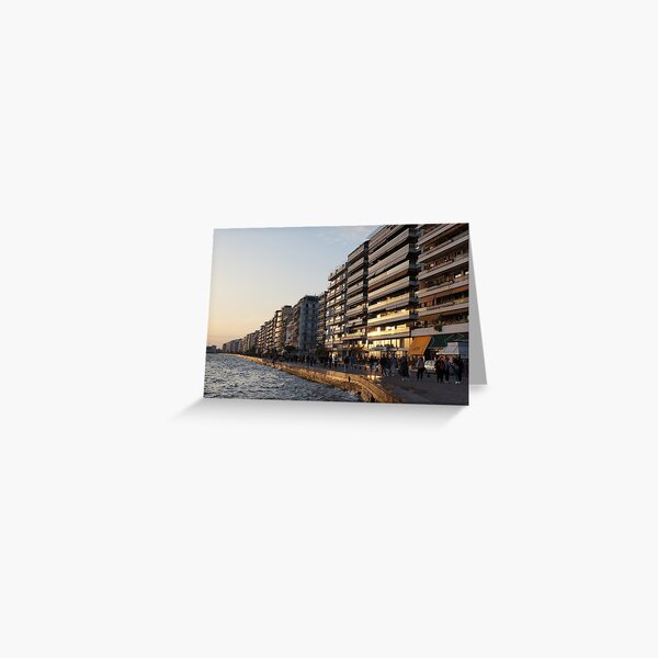 Thessaloniki Sunset - Greece Greeting Card