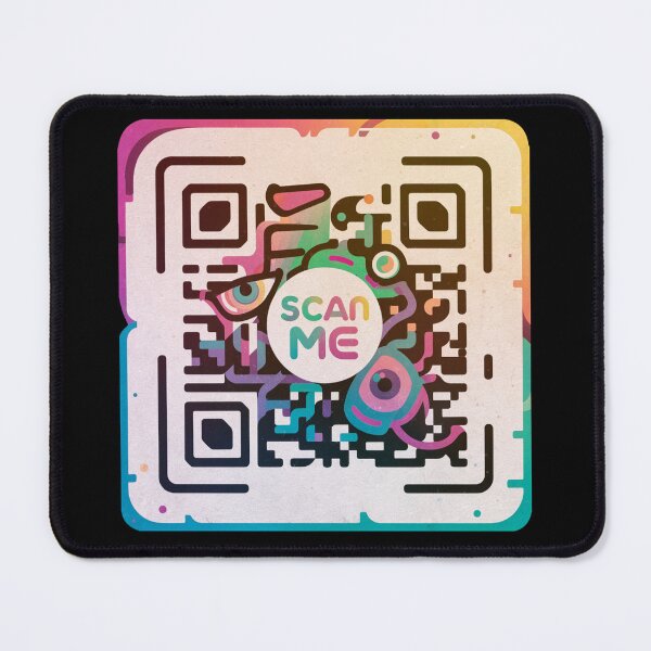 Item preview, QR Scan Me Colored QR Code designed and sold by Piotr Rosiak.