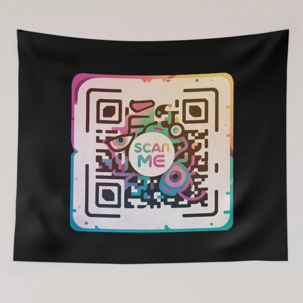 Item preview, QR Scan Me Colored QR Code designed and sold by Piotr Rosiak.