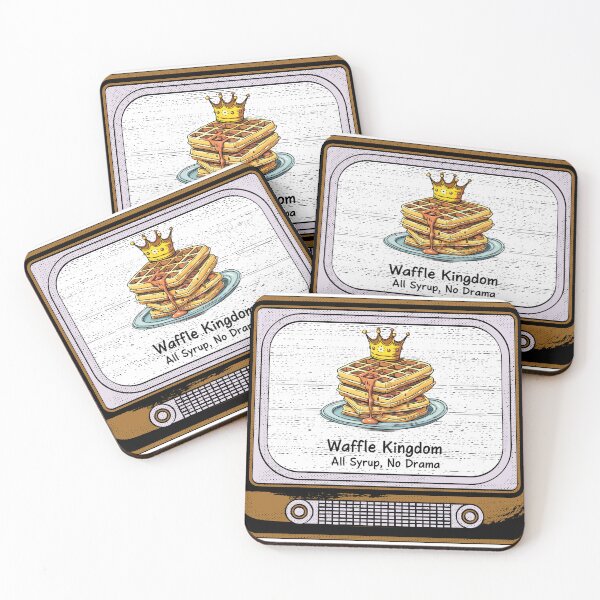 Item preview, Waffle Kingdom: All Syrup, No Drama designed and sold by PosiPrints.