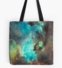 Green Galaxy Tote Bag